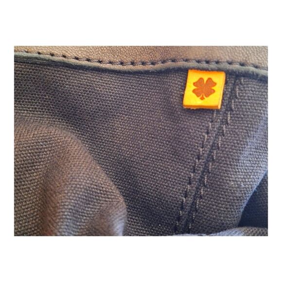 Lucky Brand Bandit Italian Leather Black Shoulder Bag Moto Convertible Satchel - Picture 10 of 16